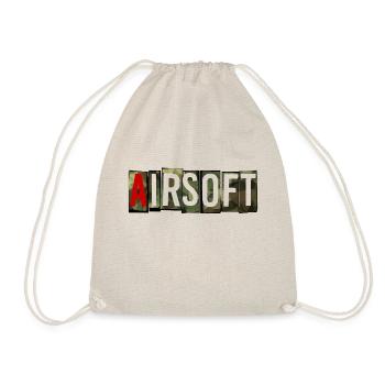 airsoft camouflage softair gamer tees cool gift - Turnbeutel - Natur - Vorne