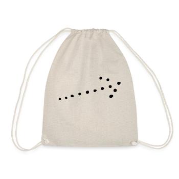 Arrow Symbol 01 Artboard 1 - Drawstring Bag - nature - Front