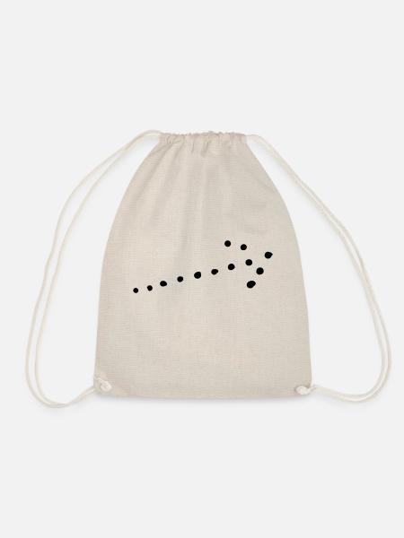 Arrow Symbol 01 Artboard 1 - Drawstring Bag - nature