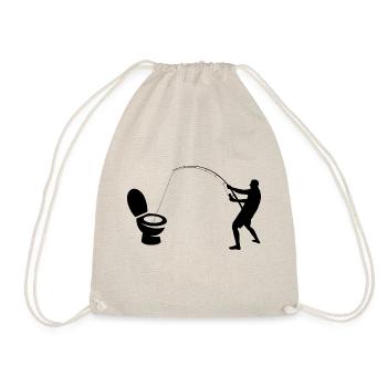 pêcheur de toilettes - Sac de sport léger - nature - Devant
