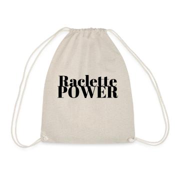 Lustiges T-Shirt| Raclette Power - Turnbeutel - Natur - Vorne