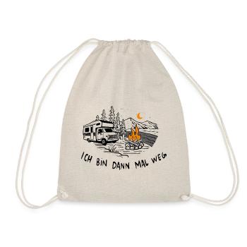 I'll be away | Camping, Camper & Motorhome - Drawstring Bag - nature - Front