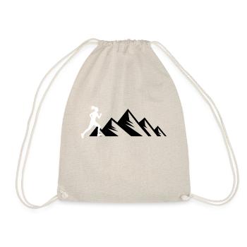 Biking Running Marathon Triathlon Bike - Drawstring Bag - nature - Front