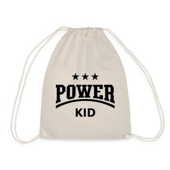 Power Kid (Enfant / Enfant / Fils / Fille / Noir) - Sac de sport léger - nature - Devant