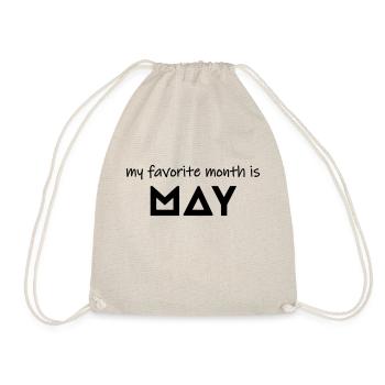 My favorite month is may - Drawstring Bag - nature - Front