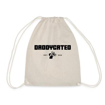 Daddycated since 2024 - Drawstring Bag - nature - Front