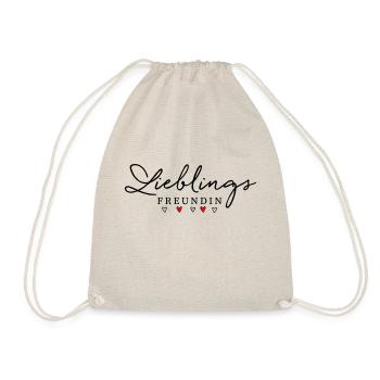 Lieblingsfruendin - Lieblings Freundin - Turnbeutel - Natur - Vorne