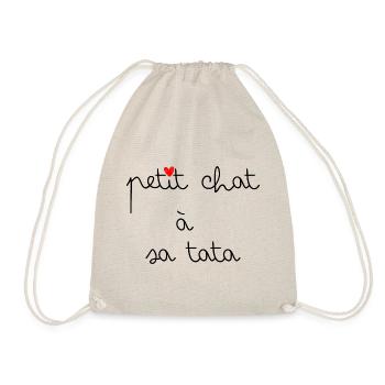 Petit chat à sa tata - Sac de sport léger - nature - Devant