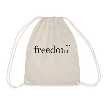 Freedom - Drawstring Bag - nature - Front