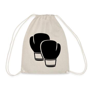 Boxhandschuhe - Turnbeutel - Natur - Vorne