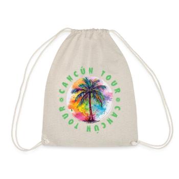 Cancun Tour Urlaub Plame Bunt - Turnbeutel - Natur - Vorne