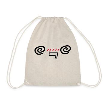 kawaii_face_5 - Turnbeutel - Natur - Vorne