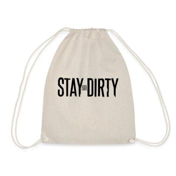 Stay Dirty Fuck - Drawstring Bag - nature - Front
