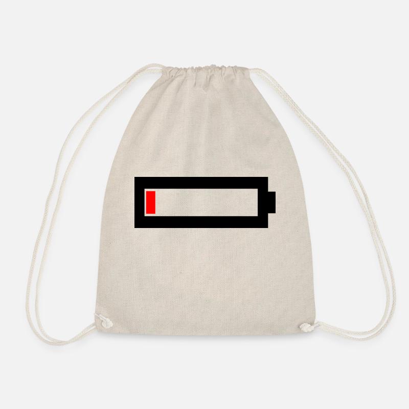 Battery empty - Drawstring Bag - nature