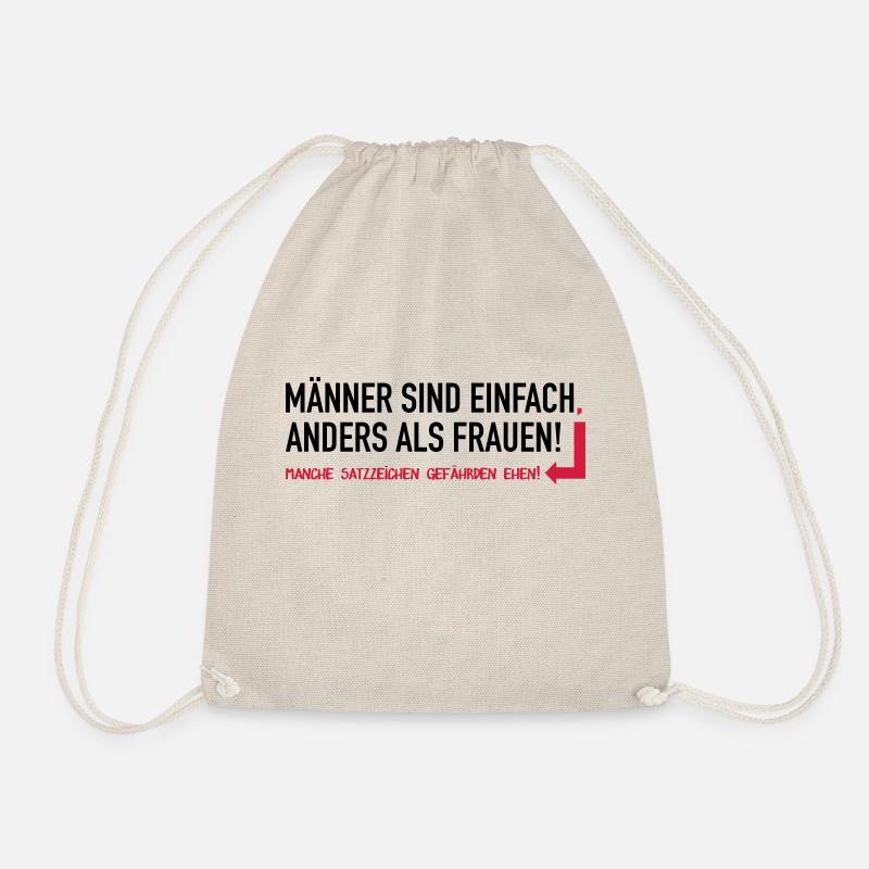 Männer sind einfach anders als Frauen - Turnbeutel - Natur