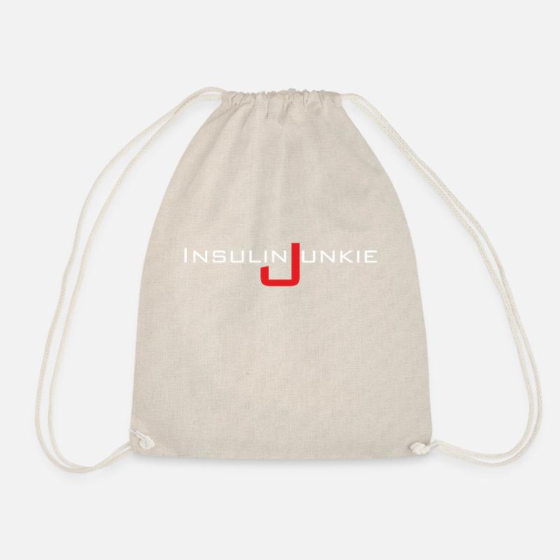 insulin Junkie - Drawstring Bag - nature