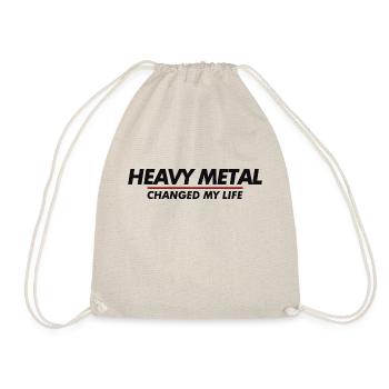 Heavy Metal changed my life - Drawstring Bag - nature - Front