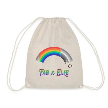 Heartstopper Regenbogen Tao und Elle LBGTQIA+ - Turnbeutel - Natur - Vorne