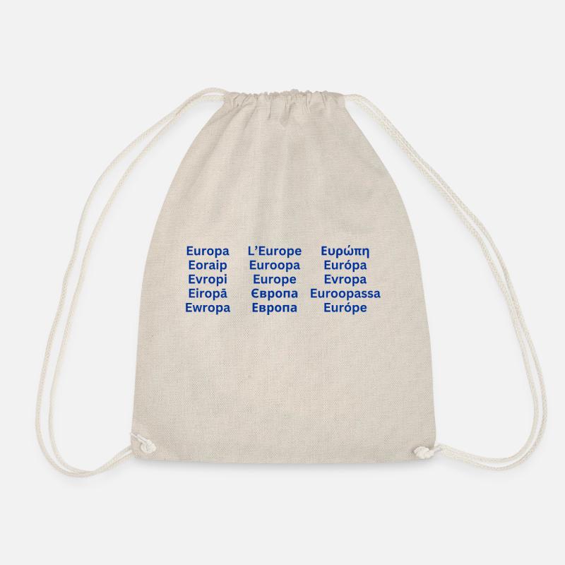 European Unity - languages - Drawstring Bag - nature