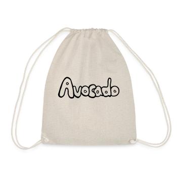 Avocado_SCHRIFT, lecker, vegan, gesund - Turnbeutel - Natur - Vorne