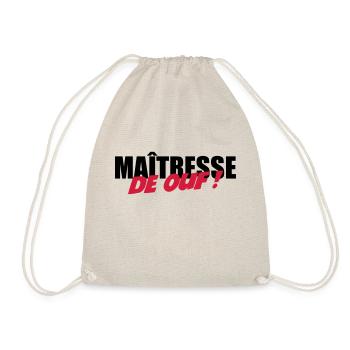 Maîtresse de OUF ! - Sac de sport léger - nature - Devant