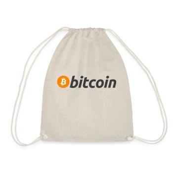 Bitcoin BTC: Official Logo - Drawstring Bag - nature - Front