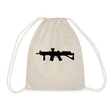Swiss army, Sig SG 552 automatic assault rifle - Turnbeutel - Natur - Vorne