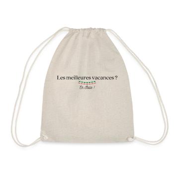 Les meilleures vacances ? En Italie ! - Sac de sport léger - nature - Devant