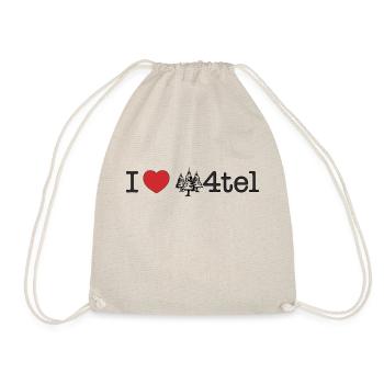 i love Wald4tel - ich liebe das Waldviertel - Turnbeutel - Natur - Vorne