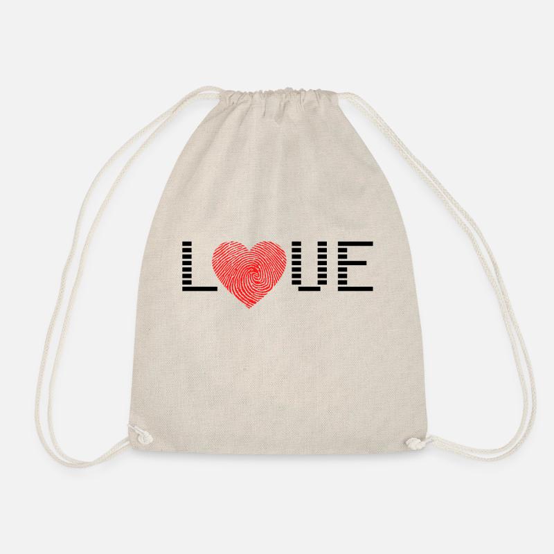 Love / Liebe - Turnbeutel - Natur