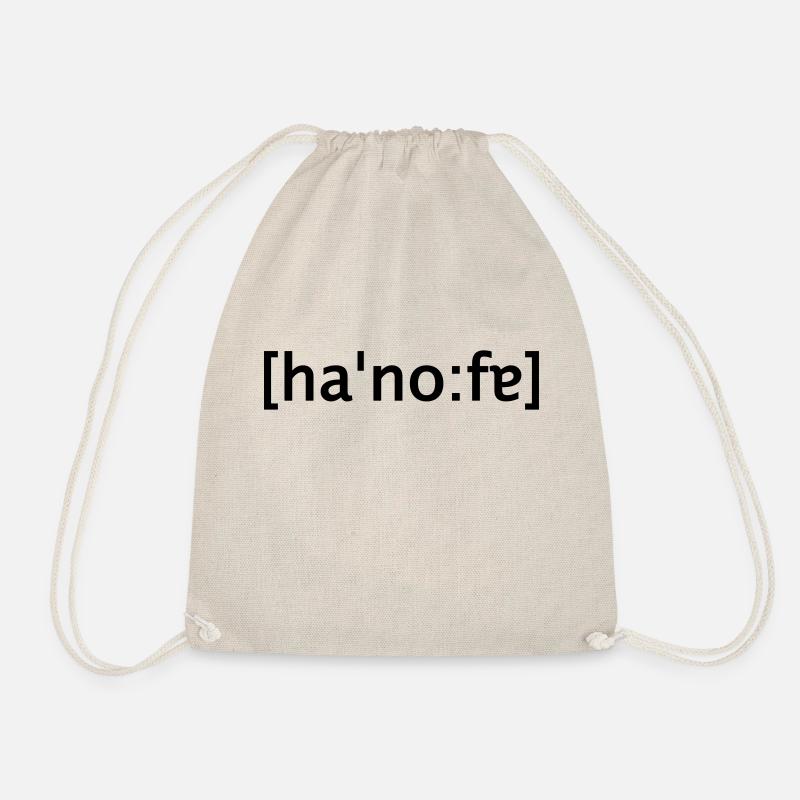 hannover loud writing - Drawstring Bag - nature