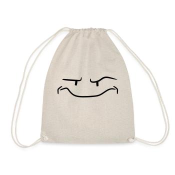 visage drôle monstre sceptique cool bande dessinée - Sac de sport léger - nature - Devant