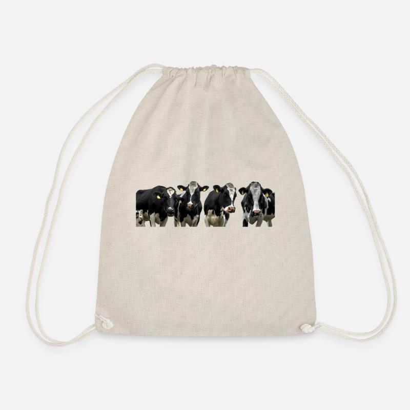 Cows. cows - Drawstring Bag - nature
