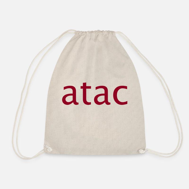 atac rome - Drawstring Bag - nature