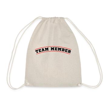 Team Member Design 2 - Drawstring Bag - nature - Front