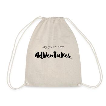 Say YES to adventures - Turnbeutel - Natur - Vorne