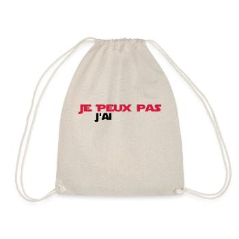 je peux pas j'ai - Sac de sport léger - nature - Devant