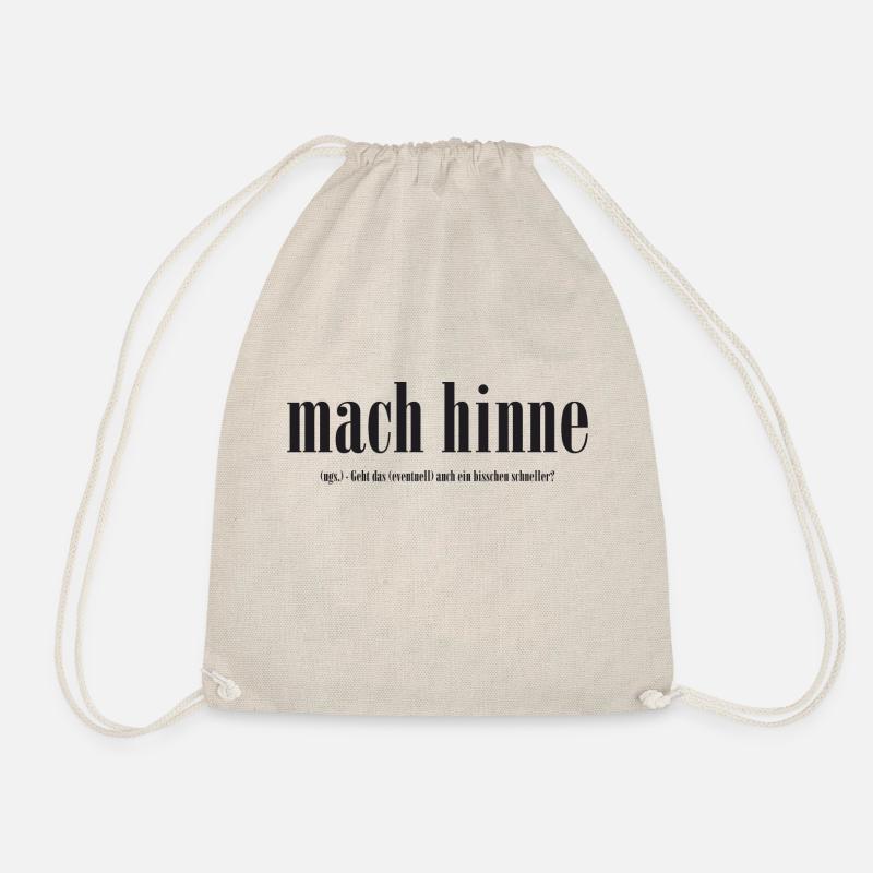 Mach Hinne - Turnbeutel - Natur