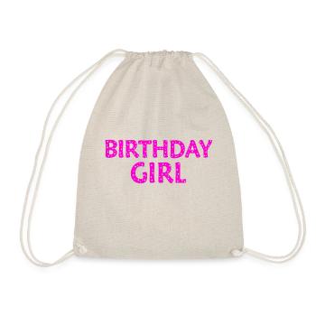 Fille d’anniversaire - Sac de sport léger - nature - Devant