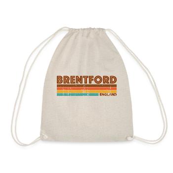 Vintage 1980s Style Brentford England - Sac de sport léger - nature - Devant