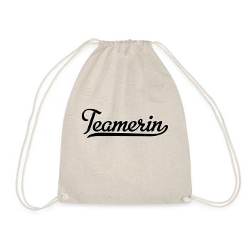 Teamerin - Turnbeutel - Natur - Vorne