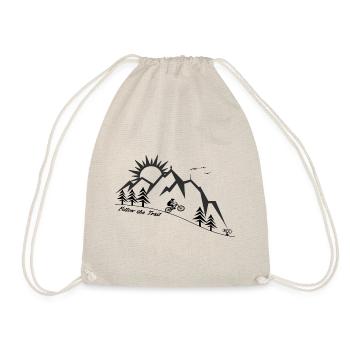 Mountain bike mountains downhill fichtelgebirge mtb - Drawstring Bag - nature - Front