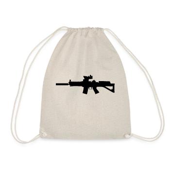 Swiss army, Sig SG 552 automatic assault rifle - Turnbeutel - Natur - Vorne