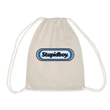 Stupid Boy Pill/Lozenge in Cold Colours - Drawstring Bag - nature - Front
