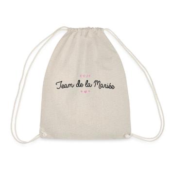 T-shirt EVJF "Team de la Mariée" - Sac de sport léger - nature - Devant