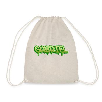 Graffiti name Gabriel - Drawstring Bag - nature - Front