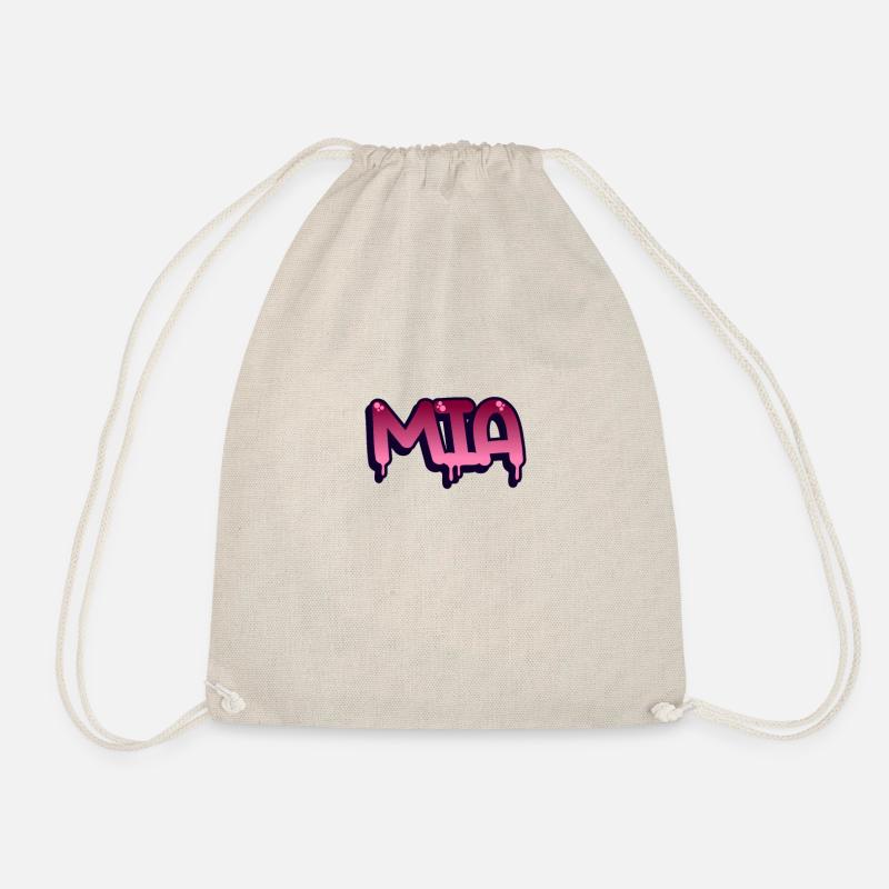 Graffiti Name Mia - Turnbeutel - Natur