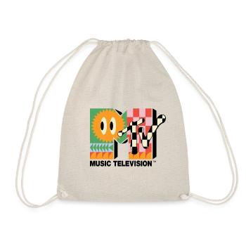 MTV Music Television Colourful Logo With Sun - Drawstring Bag - nature - Front