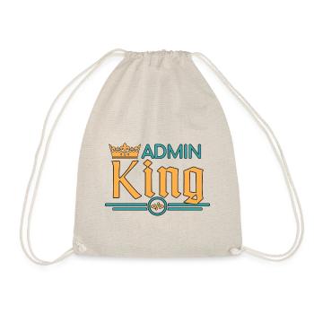 Admin King Administrator - Turnbeutel - Natur - Vorne
