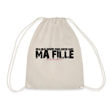 Règle à suivre pour sortir avec ma fille - Sac de sport léger - nature - Devant